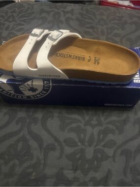 Birkenstock Ibiza White Slide Sandal Box Sz 11